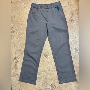 365 Kids Boys Gray Flat Front Casual/Dress Pants Size 8